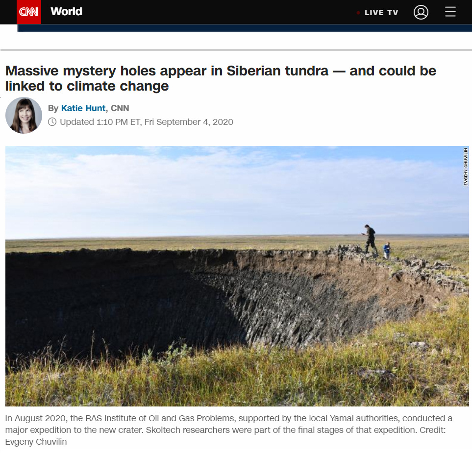 Massive mystery holes appear in Siberian tundra — and could be
