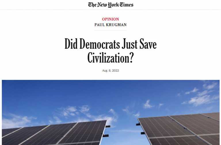 Kudos to the Wall Street Journal for Getting it Right on New Climate Bill