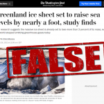 No, Washington Post, Greenland Ice Melt Won’t Raise Sea Level 1 Foot