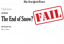 Despite ‘End of Snow’ Predictions by The New York Times, Ski Resorts are Booming