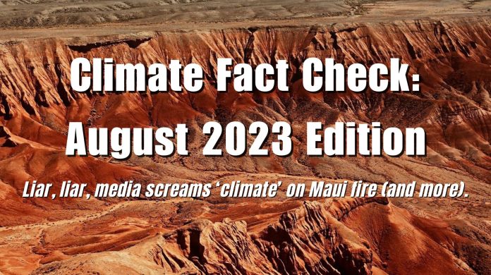 August 2023 Climate Media Fact Check
