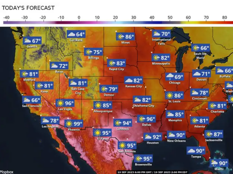 Weather Channel September 19 2023 map