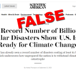 NOAA and the Media Continue to Misinform About Climate Change and Extreme Weather
