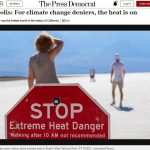 No, Press Democrat, One Hottest Month Means Nothing in The Scheme of Climate Change