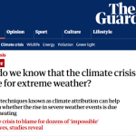 The Guardian is Flat Wrong About Blaming Climate for Extreme Weather