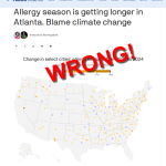 No, Axios, Climate Change Is Not Making Atlanta’s Allergy Season Worse