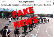 Wrong, Los Angeles Times, Declining Academic Rigor Is Responsible for Falling Test Scores, Not Climate Change