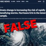 NBC News’ Claim of Climate Driven Rapid Hurricane Intensification is False