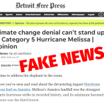 Wrong, Detroit Free Press, Hurricane Melissa Wasn’t Caused by Climate Change
