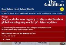 From 1.5°C to 2.5°C, The Guardian Moves the Global Temperature Goalpost Again