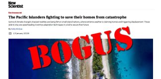 The New Scientist Misses the Science on ‘Sinking Pacific Islands’ New-Scientist-SLR-bogus