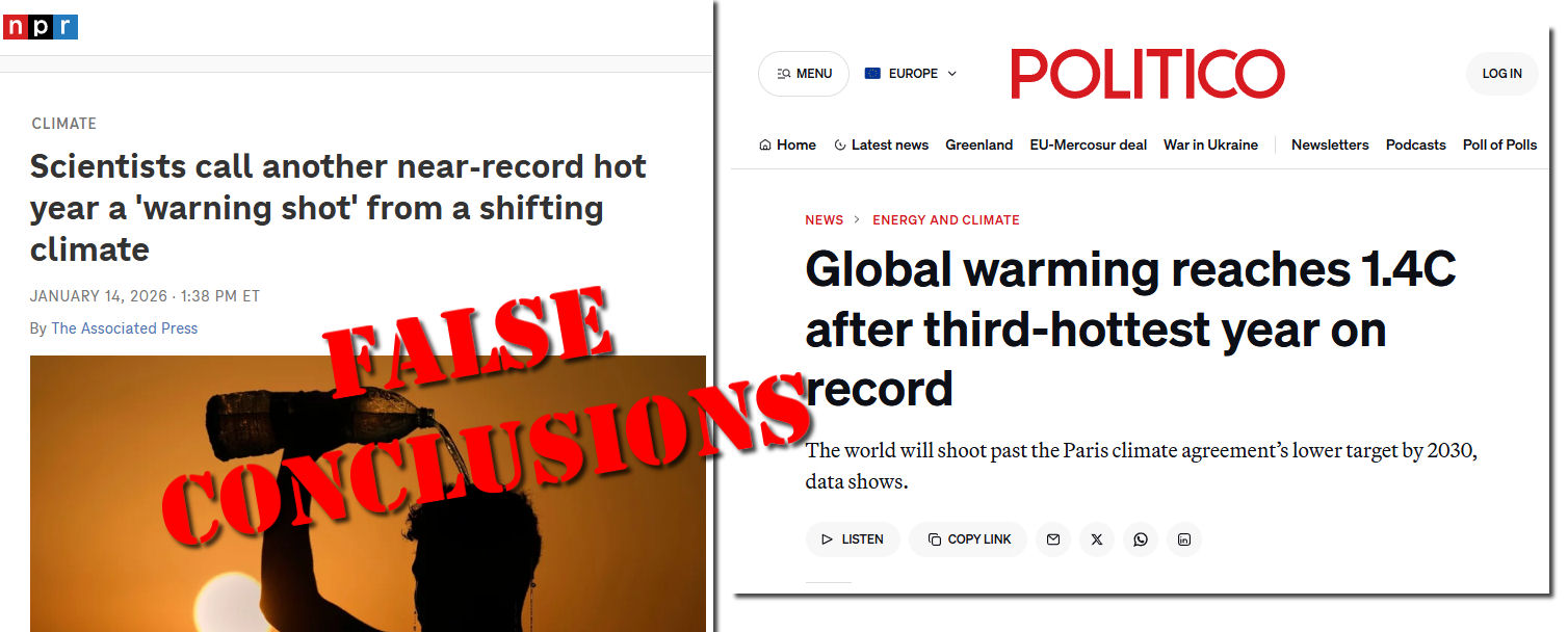 Wrong, Mainstream Media, A Brief 1.4°C Global Temperature Spike Isn’t Evidence of ‘Climate Doom’