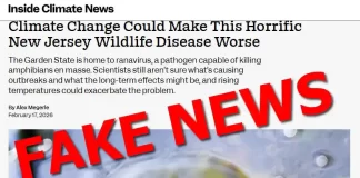 Wrong, Inside Climate News, Climate Change Isn’t Worsening Wildlife Viruses in New Jersey ICN-fake-news-ranavirus