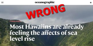 Wrong, Oceanographic Magazine, Sea Level Rise in Hawaii Is Not a Looming Catastrophe