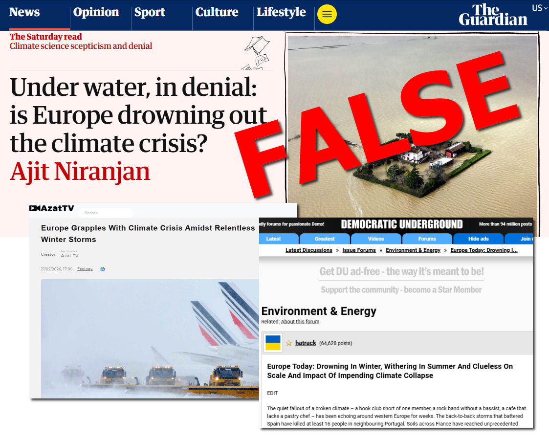 Sorry, The Guardian and Other Media Outlets, Climate Change Isn’t Causing Unusual Storms in Europe