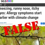 WESA Is Wrong, Sneezing and Watering Eyes Aren’t Climate Change Indicators