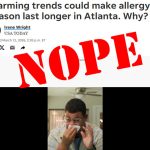 Context and Location Matters, USA Today and Others, Longer Allergy Season Has an Upside