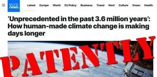 No, Euronews, a Millisecond Change in the Length of Day Can’t Be Tied to Climate Change, Nor Is It a Crisis