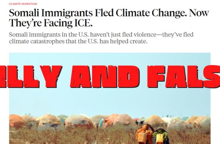 Sorry, The New Republic, Climate Change Isn’t Causing Somali Migration. Blame Civil Strife and Poverty.