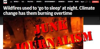 Wrong, AP, Wildfires Have Always Burned at Night