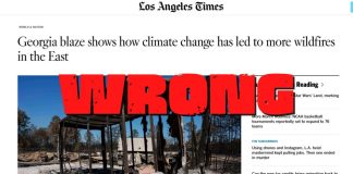 Sorry, Los Angeles Times, Climate Change Isn’t Driving Georgia’s Wildfires