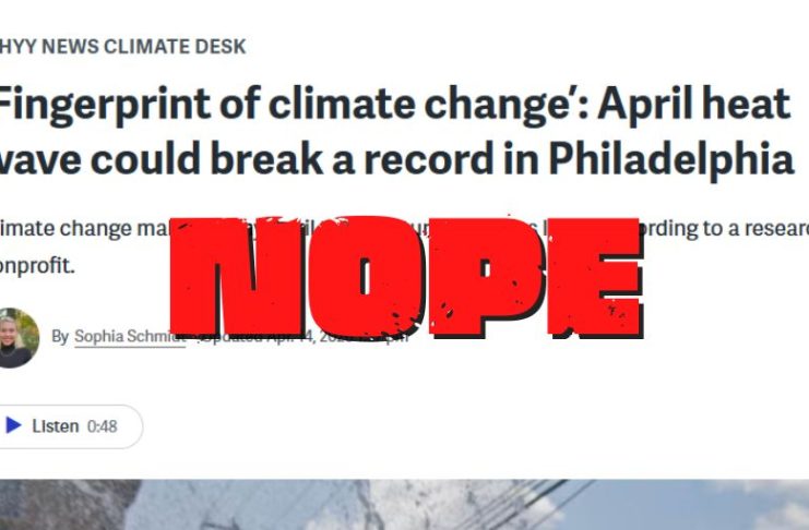 No, WHYY, a Heat Wave Is Not a “Fingerprint of Climate Change”