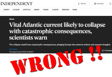Wrong, The Independent, the Atlantic Current Isn’t on the Brink of Collapse