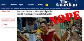 Sorry, Health ‘Experts’ and The Guardian, Climate Change Isn’t Causing a ‘Public Health Emergency’