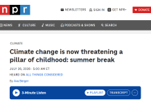 NPR’s Claim that Climate Change Is Destroying Children’s Summer Fun Is Ridiculous